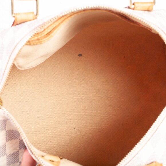 Authentic Louis Vuitton Damier Azur Canvas Speedy 30 Handbag - Picture 4 of 6